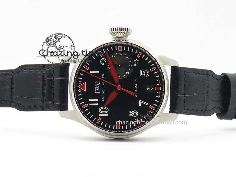 MIROTIME 0101 RelaxedFit Big Pilot Real PR IW500435 “Muhammad Ali” ZF Best Edition On Black Leather Strap A 7295